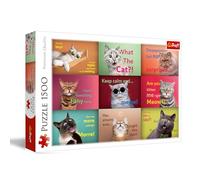 Trefl - Ritratti divertenti di gatti - Puzzle 1500 Tessere - Puzzle fai da te con Gatti Divertenti, Intrattenimento Creativo, Divertimento, Puzzle Classico per Adulti e Bambini dai 12 anni