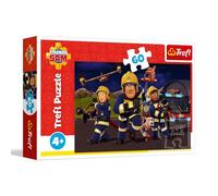 Trefl - Sam il pompiere, eroe in uniforme - Puzzle da 60 pezzi - Puzzle colorato con personaggi delle fiabe, intrattenimento creativo, divertente per bambini dai 4 anni in su