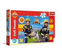 Trefl - Sam il pompiere, Sam il pompiere sempre disponibile - Puzzle da 100 pezzi - Puzzle colorato con personaggi delle fiabe, per bambini dai 5 anni in su