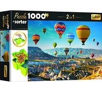 Puzzle Trefl Mongolfiere sopra la Cappadocia 1000 pezzi con smistatore 2 in 1