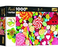 Trefl - Set 2in1 Puzzle + Sorter,1000 Elementi - Dolci, Sorter per Puzzle 6 Vaschette Assembla, Suddividi, Transporta e Conserva, Divertimento Creativo, per Adulti e Bambini Sopra i 12 Anni