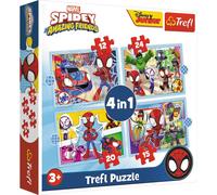 Puzzle Spidey e i suoi fantastici amici 4 in 1