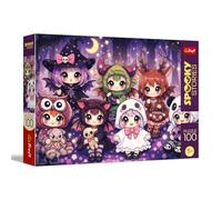 Trefl - Spooky Stories - La squadra magica della foresta - Puzzle da 100 pezzi - Puzzle colorato dall'atmosfera misteriosa, divertimento per bambini dai 5 anni in su