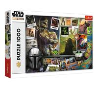 Trefl - Star Wars Mandalorian, Collezione Grog - Puzzle 1000 Elementi - Puzzle Collage con Personaggi delle Fiabe, Intrattenimento Creativo, Divertimento, per Adulti e Bambini Sopra i 12 Anni