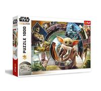 Trefl - Star Wars The Mandalorian, Il Viaggio di Grogu - Puzzle 1000 Pezzi - Puzzle con gli Eroi della Serie, per Adulti e Bambini dai 14 anni