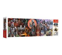 Trefl panoramico 1000 pezzi-Collage, rompicapo fai da te, creativo, divertimento, classico per adulti e bambini sopra i 12 anni puzzle, Colore Star Wars The, avventure del Mandaloriano, 29052