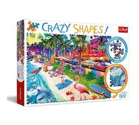 Puzzle Trefl Crazy Shapes Plaża a Miami 600 pezzi
