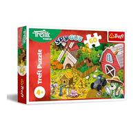 Trefl The Family, fattoria 60 Pezzi-Puzzle Colorati con i Treflik, Divertimento, Intrattenimento per Bambini dai 4 anni, Multicolore, 17402