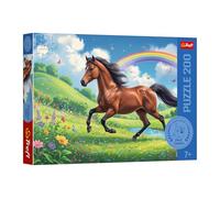 Trefl The Treflik Family, Cavallo dignitoso 200 pezzi-Puzzle colorato con animali, per bambini dai 7 anni in su, Multicolore, 13355