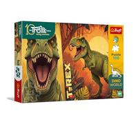 Trefl - The Treflik Family, Inspired By Dino World, T-Rex - 100 pezzi - Puzzle colorato con dinosauri, intrattenimento creativo, divertimento per bambini dai 5 anni in su