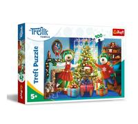Trefl The Family, Treflik Invernali 100 Tessere - Puzzle di Natale con gli Eroi della Fiaba, Intrattenimento Creativo, Divertimento per Bambini dai 5 anni, Multicolore