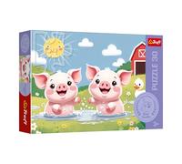 Trefl The Treflik Family, Vita felice in campagna 30 pezzi-Puzzle colorati con animali, intrattenimento creativo, divertimento per bambini dai 3 anni in su, Multicolore, 18334