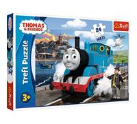 Trefl- Thomas Die Lokomotive 24 Maxiteile, für Kinder ab 3 Jahren Puzzle Colori, 14317