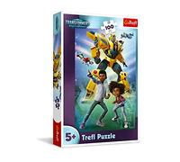 Trefl - Transformers: EarthSpark, Squadra Transformers - Puzzle 100 Elementi - Puzzle Colorati con Personaggi Delle Fiabe, Transformers, Creativo, Divertimento per Bambini dai 5 Anni in su
