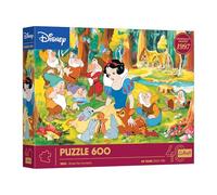Trefl-Trefl-40° Anniversario Trefl, Biancaneve 600 Puzzle Fai Da Te con i Personaggi delle Classiche Fiabe Disney, per Adulti e Ragazzi dai 14 anni, Multicolore, 37603