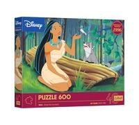 Trefl-Trefl-40° Anniversario Trefl, Pocahontas 600 Puzzle Fai Da Te con i Personaggi delle Classiche Fiabe Disney, per Adulti e Ragazzi dai 14 anni, Multicolore, 37605