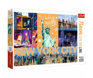 Trefl TRF10579 Puzzle da 1000 Pezzi - Neon Color Line: Neon City
