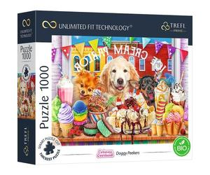 Trefl TRF10699 Puzzle da 1000 Pezzi UFT - Cuteness Overload: Doggy Peekers