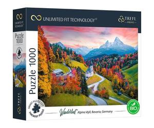 Trefl TRF10703 Puzzle da 1000 Pezzi UFT - Wanderlust: At the foot of Alps, Bavar