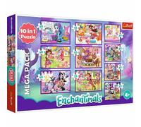 Trefl TRF90354 10 Puzzle in 1 - Enchantimals Adventures