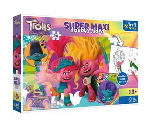 trefl Trolls 3: Happy Troll Day super maxi 24 pezzi. 1 St