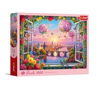 Trefl - Un soffio d'amore - Puzzle da 1000 pezzi - Puzzle con un paesaggio urbano floreale, intrattenimento creativo, divertente, per adulti e bambini dai 14 anni in su