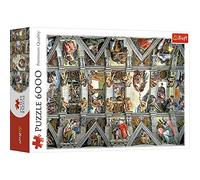 Trefl- Volta 6000 Elementi, qualità Premium, per Adulti e Ragazzi dai 15 Anni Puzzle Soffitto Cappella Sistina, Colore Arco della Chapelle Sixtine, pièces, TRF65000