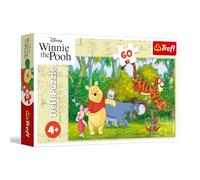 Trefl - Winnie the Pooh, Tasty Honey - Puzzle da 60 pezzi - Puzzle colorato con personaggi delle fiabe, divertente per bambini dai 4 anni in su