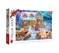 Trefl Winter Time-Puzzle da 1000 pezzi-Scena invernale in montagna, per adulti e bambini dai 14 anni in su, Multicolore, 10948