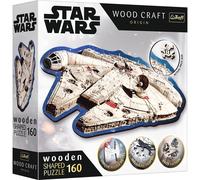 trefl Wood Craft Origin Puzzle Star Wars: Millennium Falcon 160 pezzi