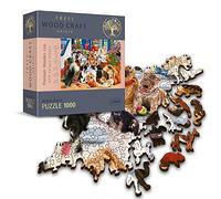 Trefl TRF20149 Puzzle da 1000 Pezzi Woodcraft - Amicizia Canina