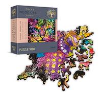 Trefl- Woodcraft 1000 Elementi, Artigianato Ligneo, Forme Irregolari, 100 Figure di Animali, Moderno Premium, Fai da Te, per Adulti E Bambini dai 12 Anni Puzzle, Colore Gatto Colorato