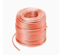 Trefoli di rame intrecciati, Cavo di messa a terra intrecciato in rame, lunghezza 10 m, diametro 2,5-3 mm(2.5#)