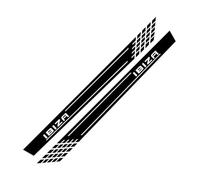 TREGADHZ Adesivi Laterali per portiera Auto, 2 Pezzi, per Seat Ibiza 6L 6J 6K 6f FR, Accessori per Auto, Strisce Decorative, Adesivi in Vinile