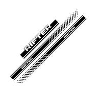 TREGADHZ Adesivi per Motore, Cofano e portiera Laterale dell'auto, 3 Pezzi, per Accessori Peugeot Rifter GT, Grafica con Lettere Lunghe, Decalcomanie in Vinile per Tuning