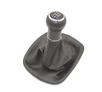 TREGOO Compatibile con per Passat per B5 B5.5 per FL per 3B B5 3B2 3B5 2000 2001 2002 2003 2004 2005 Pomello del Cambio Boot Anti-Polvere Custodia Pomello Cambio Auto(Black,5 Speed)