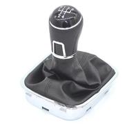 TREGOO Compatibile con per Polo per 6C 2015 2016 2017 2018 5 velocità/6 velocità Leva del Cambio Bastone Pomello del Cambio Boot Car Styling Pomello Cambio Auto(5 Speed)