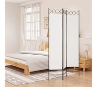 TREISL Paravento per Camera da Letto Bianco 120x200 cm in Tessuto Divisore per Ambienti Funzione Versatile Paravento per Separare la Casa Studio Finestra Bloccare la Luce Diretta del Sole