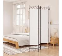 TREISL Paravento per Camera da Letto Bianco 160x200 cm in Tessuto Divisore per Ambienti Funzione Versatile Paravento per Separare la Casa Studio Finestra Bloccare la Luce Diretta del Sole
