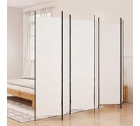 TREISL Paravento per Camera da Letto Bianco 300x200 cm in Tessuto Divisore per Ambienti Spazio Privato Proteggere Privacy Parete di Fondo Paravento Separe Casa Studio Ufficio Facile da Riporre