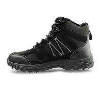 Trekker Stivali Invernali da Uomo e Donna con Pacchetti di Ghiaccio Antiscivolo, Colore: Nero, Nero, 46 EU