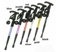 Trekking Manico Regolabile Bastone Telescopico Passeggiate Antishock Monopod New