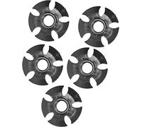 Trekking Pole Basket 5 pz Escursionismo Pole Snow Mud Drag Basket Passeggiata Escursionismo Bastone Canna Accessorio Di Ricambio Nero. Processo Professionale