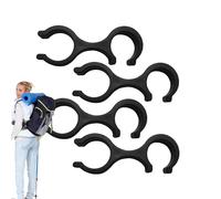 Trekking Pole Clip - Pole Clips for Trekrite | Trekking Poles Storage Organizer Set of 4, Walking Stick Mount, 8-Shape Trekking Staff Fastener, Outdoor Hiking Rod Clamp for Secure Gear Storage