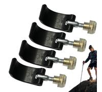 Trekking Pole Locks Replacement, Walking Pole Fastener, Climbing Stick Buckle Clip, Long Tail Keyword Durable Lock Handle with Nut Screws for Outdoor Backpacking Hiking and Camping