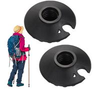 Trekking Pole Snow Baskets - Replacement Mud Trays For Hiking Sticks | Durable AntiSink Sand & Soft Ground Guard | 15mm Inner Diameter Trekking Pole Accessories For Backpacking,