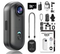 Treklon POV Camera, Treklon 4S Body Camera, HD 4K Thumb Action Cameras, Pov Pro 4K Cam, Body Cameras with Audio and Video Recording for Cycling, Ski, Diving and Outdoors Activities (Black,32G)