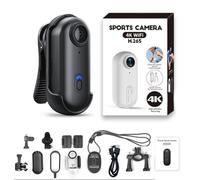 Treklon - Treklon Body Camera, 2025 New Treklon POV Body Camera, HD 1080p/4k Pocket Action Cam, 170° Wide Angle, with Audio and Video Recording wearable, for Cycling, Diving, Ski (1080p Black)