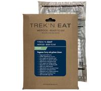 TREK'N EAT Curry di lenticchie verdi vegano RTE + con autoriscaldante | Un pasto caldo e nutriente senza cottura: si riscalda in pochi minuti e può essere gustato ovunque