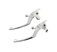 Trekords Leva freno e frizione CNC per moto, cromata, adatta per Harley Touring, Electra Glide, Standard, Street, Road King, 2008-2019 Leve freni per moto(C Brake Clutch Lever)